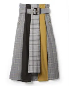 【指原莉乃さん着用】REDYAZEL チェック配色ミモレ丈スカート