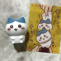 2点★ちいかわ ぷかぷかソフビミニフィギュア ハチワレ クリアカードコレクション