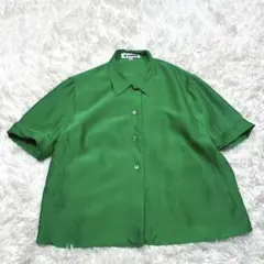 JIL SANDER ジルサンダー 半袖シャツ ブラウス グリーン 緑 34のサムネイル