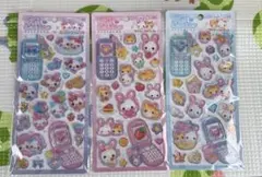 平成はっぴーフォン　フワフワらびちゃん　まじかるみゅーちゃん　シールセット