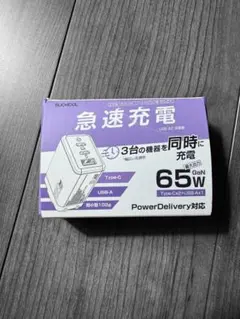 PD 充電器 65w [業界超軽量·超小型] 充電器 type-c usb