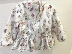 petit main 花柄フリルジャケット