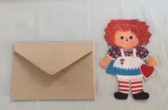 ラガディアン＆アンディ古いグリーティングカード＊ビンテージカントリー雑貨飾り小物のサムネイル