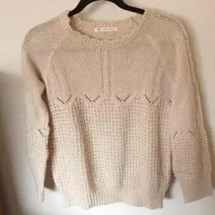 最低価格！編み込みが可愛いセーター