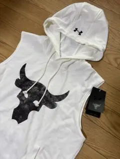 Under Armour フード付きタンクトップ ホワイト size S