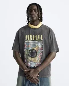 ZARA NIRVANA ヴィンテージ加工 Tシャツのサムネイル