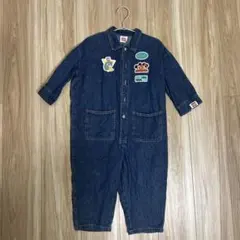 LITTC デニムオーバーオール 100cm