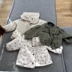 サイズ80 女の子用　アウター3着セット