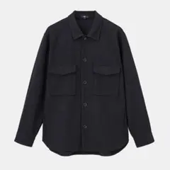 人気】PLST ウォッシャブルジャージーメルトンシャツブルゾン size M