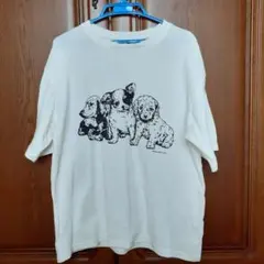 ブルーブルーエ DOGプリント 半袖Tシャツ ダックスフント パピヨンのサムネイル