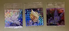 3枚セット ドラゴンボール 超戦士シールウエハース シークレット有り