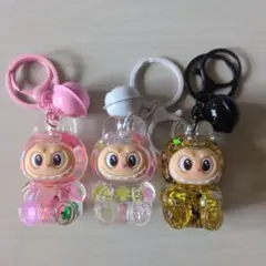 ブブカラフルクリアキーホルダーセット