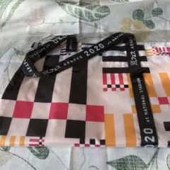 嵐　嵐フェス　2020 カラフルチェック柄 ショッピングバッグ