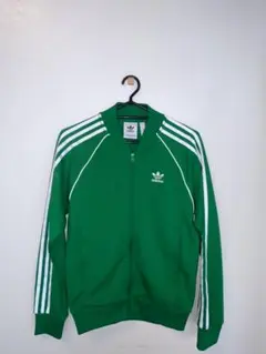 adidas グリーン ジャージジャケット 緑 アディダス 1度だけ着用