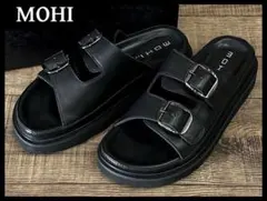 新品 23ss MOHI モヒ スムース レザー ベルト サンダル 23.5 ①のサムネイル