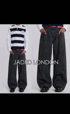 ル*ル様 Jaded London レオパード柄 デニムパンツ 26 ル*ル様 Jaded London レオパード柄 デニムパンツ 26 - メルカリ