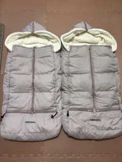 AIRBUGGY フットマフ 2個セット ベージュウッド