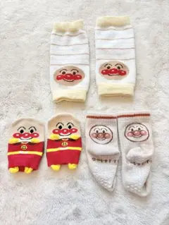 ♡早い者勝ち♡3足セット　アンパンマン 靴下 9-14cm レッグウォーマー