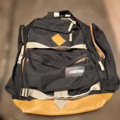 EASTPAK リュック 黒/茶色
