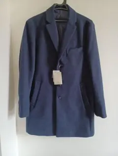 【新品】INHERIT インヘリット チェスターコート M ネイビー