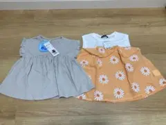 新品未使用 半袖Tシャツ　100cm 2枚セット　女の子のサムネイル