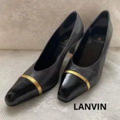 LANVIN ブラック レザー パンプスのサムネイル