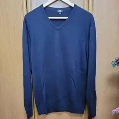 ユニクロ　メリノウールVネックセーター　XL