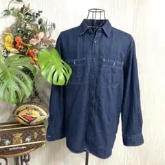 新品！美品!!　UNIQLO 　シャンブレーシャツ（メンズ）　2L