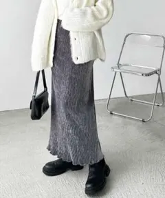 ベロア ロングスカート