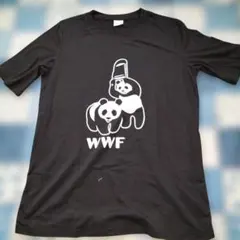 WWF パンダ プリント 半袖 Tシャツ ブラックのサムネイル