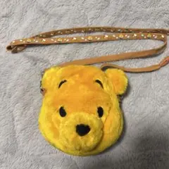 プーさん顔型ポーチ イエロー