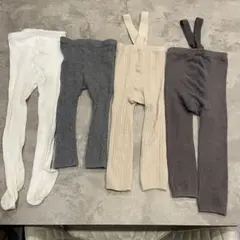 ベビーレギンス　タイツ　サスペンダー　ベビーズボン　80サイズ