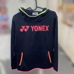 【T】YONEX フード付きトレーナー ネイビー　24