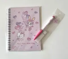 メゾピアノ×ハローキティベリエちゃんポップアップ　リングノートボールペンセット