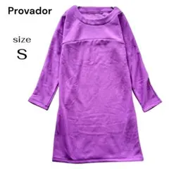 新品 プロバドール Provador 裏起毛 ワンピース チュニック 紫 S