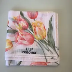 U.P renoma ハンカチ チューリップ柄　未使用