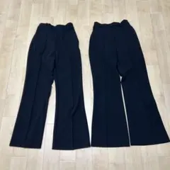 美品　ブラック フレアパンツ サイズS×2本