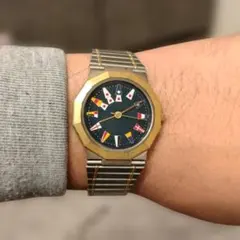 CORUM風デザイン メンズクォーツ腕時計