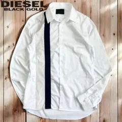 05M952◯ DIESEL BLACKGOLD 切替 長袖 デザインシャツ Mのサムネイル