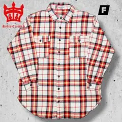 RODEO CROWNS チェックネルシャツ 赤×黒 コットン FREEのサムネイル