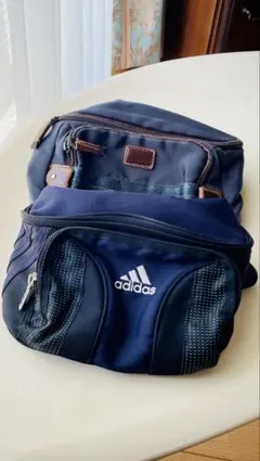 お得な2点セットadidas＆renoma ショルダーバッグ ネイビー/オリーブ