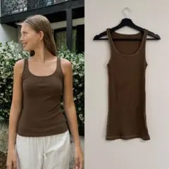 Brandy Melville タンクトップ ブラウンのサムネイル