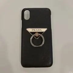 PRADA iPhoneケース ブラック サフィアーノレザーのサムネイル