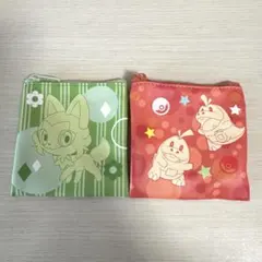 ミニポーチ　ポケモン　2種類（ニャオハ、ホゲータ）
