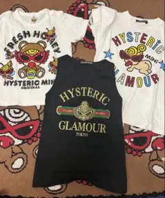 HYSTERIC MINI Tシャツ ノースリーブタンクトップ ブラック　3枚