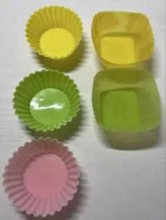 カラフルシリコンおかずカップセット5つ
