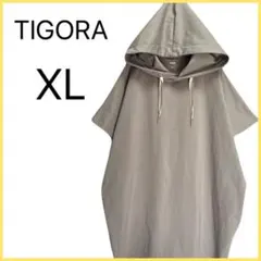 【TIGORA】 半袖 フード付き パーカー ポンチョ スポーツ カジュアルのサムネイル
