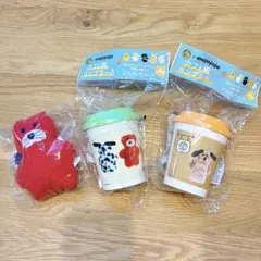 【即日発送❣️】mojojojo ぬいぐるみポシェット カフェ風タンブラー　赤ねこ