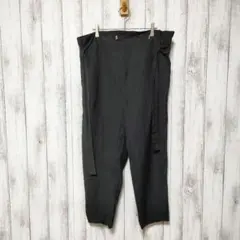 PINCEAU　パンソー　サイズ38　麻レーヨン ウエストリボン付きパンツ　黒のサムネイル