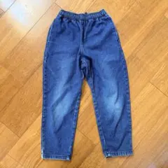 GU シェフパンツ　デニムブルー イージーパンツ 130センチ